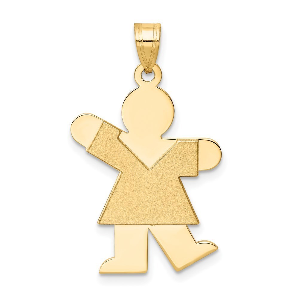 Million Charms 14k Yellow Gold Girl Charm